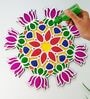 Diwali Rangoli Stencil Mat for Door Entrance Decoration