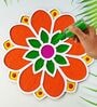Diwali Rangoli Stencil Mat for Door Entrance Decoration