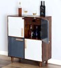 Dixon Solid Wood Bar Cabinet in Provincial Teak Finish