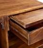 Dixon Solid Wood Bar Cabinet in Provincial Teak Finish