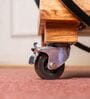 DIY PopnRoll Trolley Acacia Wood and Metal Trolley with Wheels