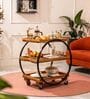 DIY PopnRoll Trolley Acacia Wood and Metal Trolley with Wheels