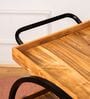 DIY PopnRoll Trolley Acacia Wood and Metal Trolley with Wheels
