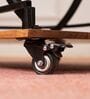 DIY ServeSoir Trolley Acacia Wood and Metal Trolley with Wheels