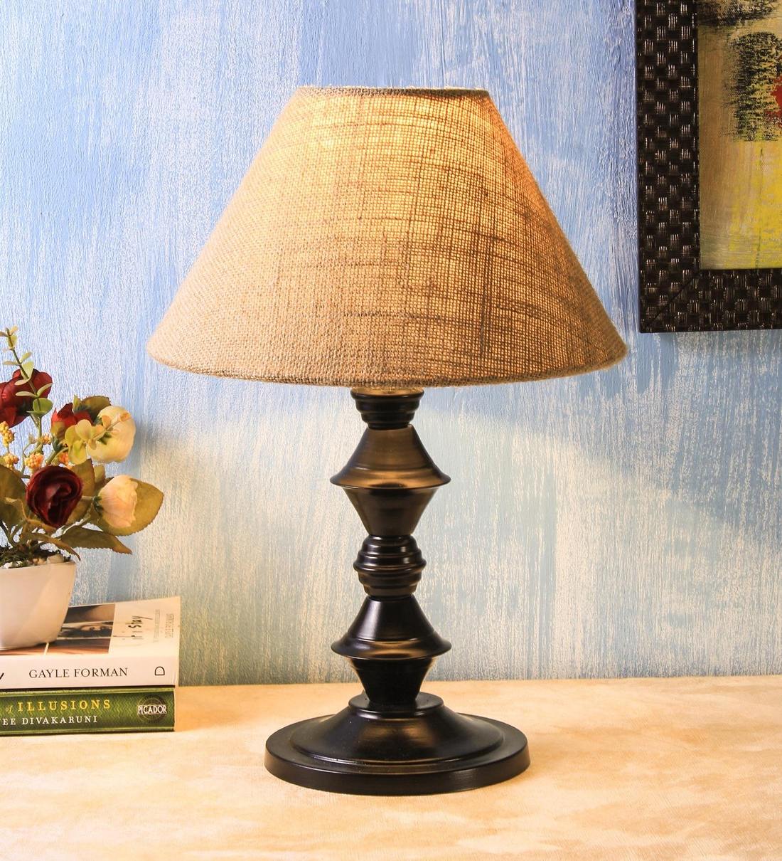 pink crushed velvet table lamp