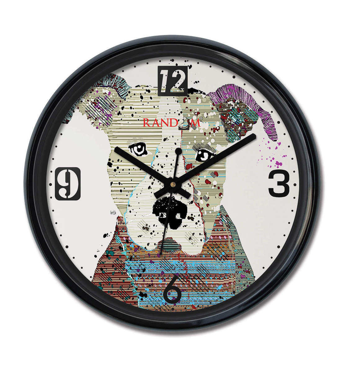 Buy Dog Wall Clock in Multicolour by Random Online Kids Wall Clocks
