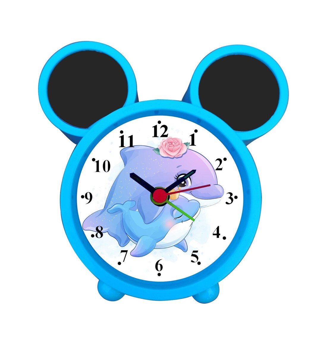 Buy Dolphin Mother Love with Baby Alarm Table Clock by WENS Online