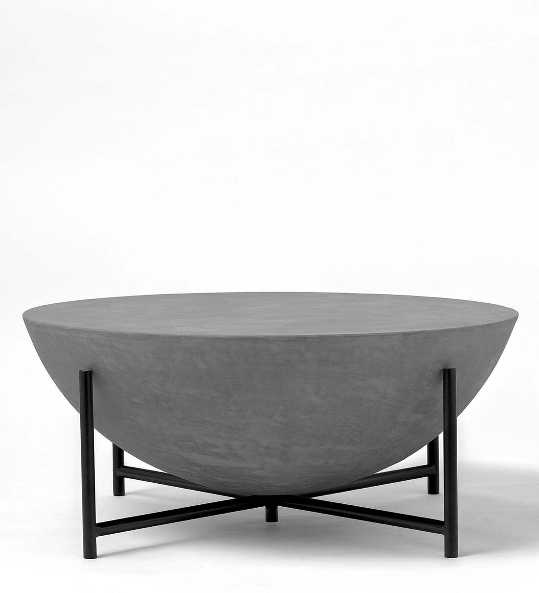 Buy Dome Large Coffee Table In Black Colour By Objectry Online Round