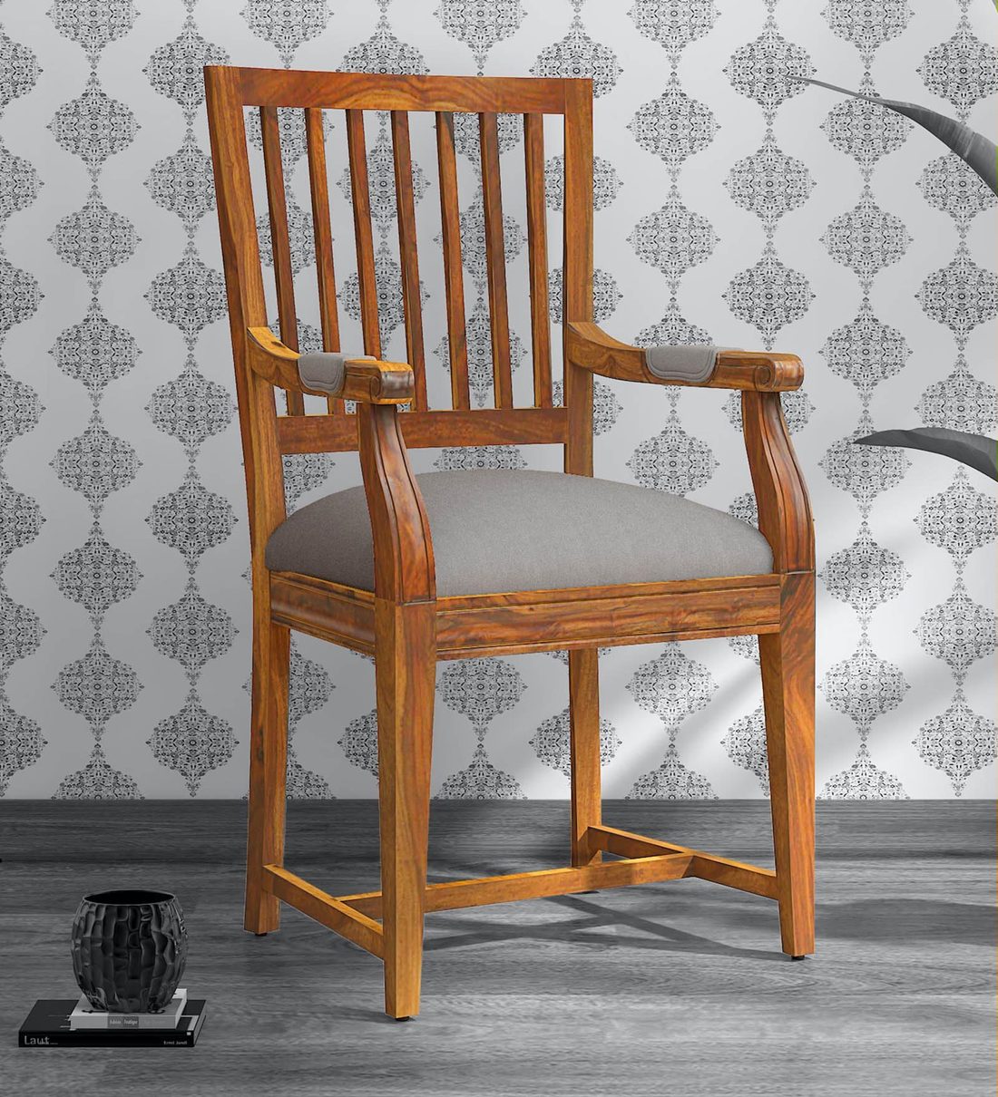 wooden chair pepperfry