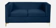 Dona Velvet 2 Seater Sofa in Midnight Blue Colour