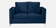 Dona Velvet 2 Seater Sofa in Midnight Blue Colour