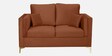 Dona Velvet 2 Seater Sofa in Rust Colour