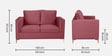 Dona Velvet 2 Seater Sofa In Dusky Rose Colour