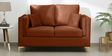 Dona Velvet 2 Seater Sofa in Rust Colour