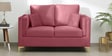 Dona Velvet 2 Seater Sofa In Dusky Rose Colour