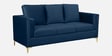 Dona Velvet 3 Seater Sofa in Midnight Blue Colour