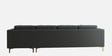 Dona Velvet Lhs Sectional Sofa (3 + Lounger) In Carbon Grey Colour