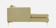 Dona Velvet Rhs Sectional Sofa (3 + Lounger) In Bone White Colour