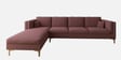Dona Velvet Rhs Sectional Sofa (3 + Lounger) In Dusky Rose Colour