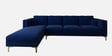 Dona Velvet Rhs Sectional Sofa (3 + Lounger) In Midnight Blue Colour