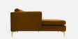 Dona Velvet Rhs Sectional Sofa (3 + Lounger) In Rust Colour