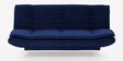 Double Solid Wood & Metal Convertible Sofa Cum Bed in Ink Blue Colour