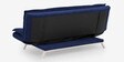 Double Solid Wood & Metal Convertible Sofa Cum Bed in Ink Blue Colour