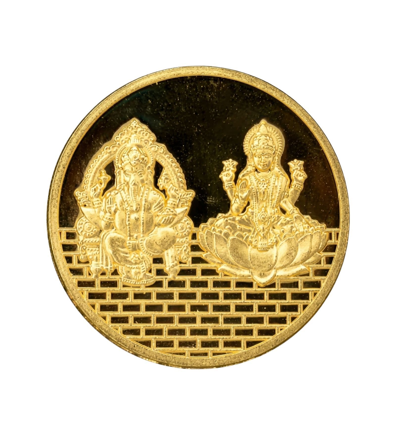 Ganesha And Laxmi  24KT (999) Lightweight Gold Coin 2g