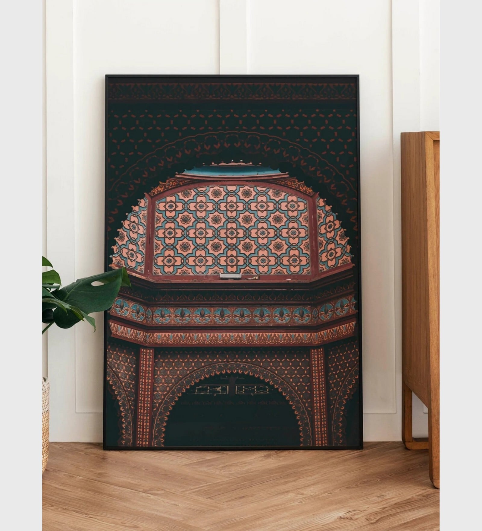 Dome Arabic Architecture Canvas Framed Wall Painting