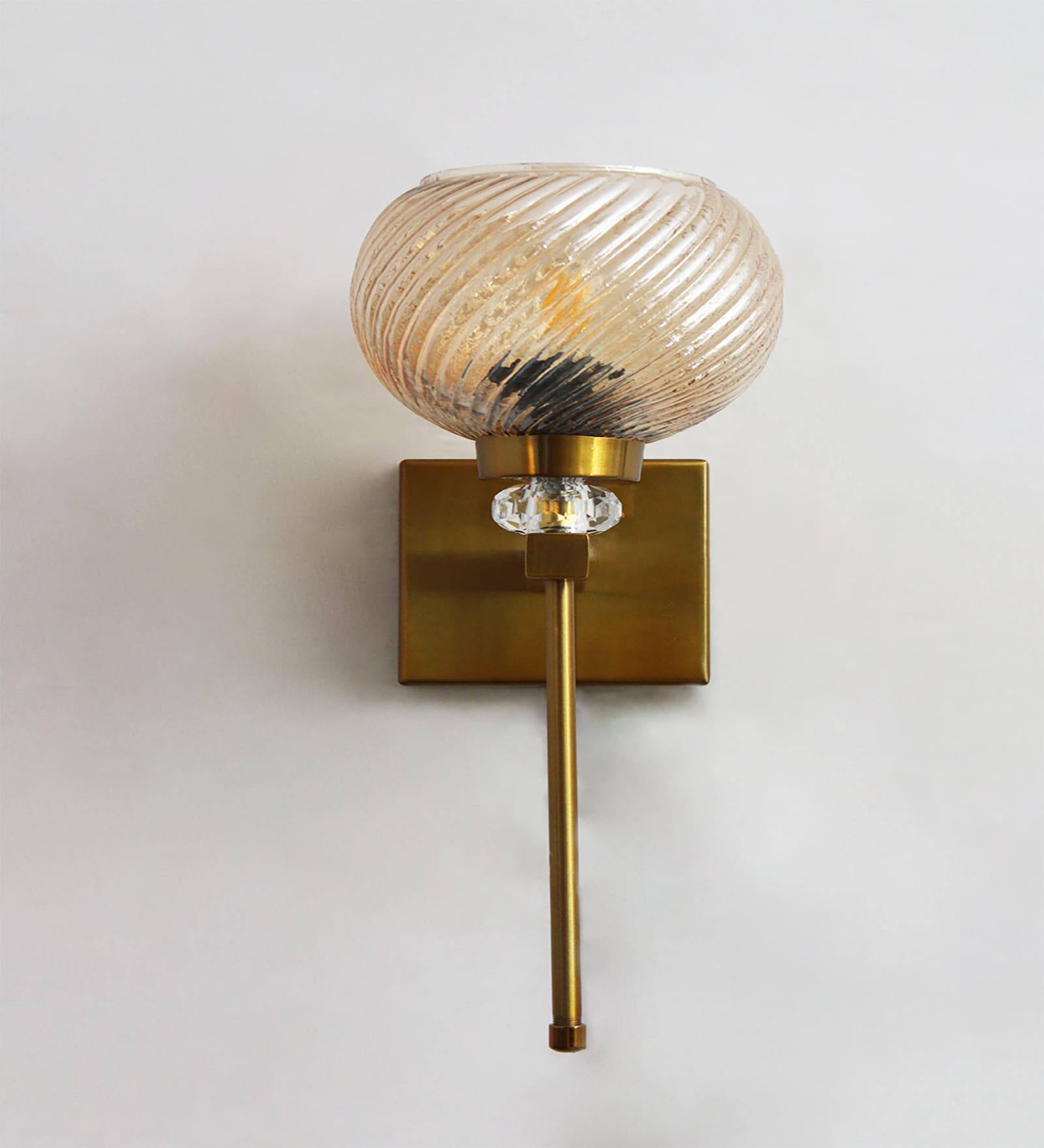 Doom MF Amber Glass Crystal Wall light