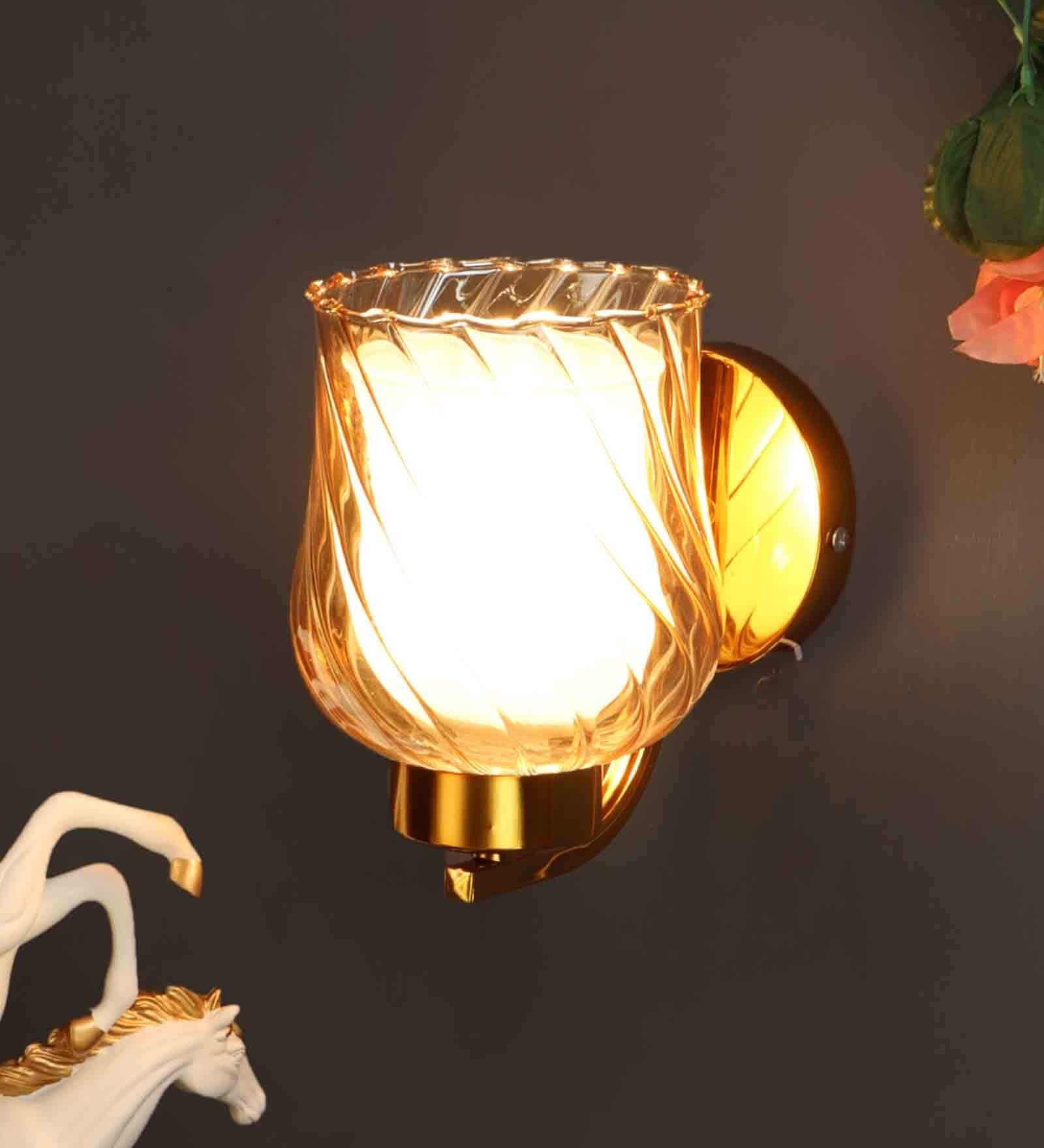 Buy Dorada Gold Metal Wall Light By Eliante By Jainsons Lights Online