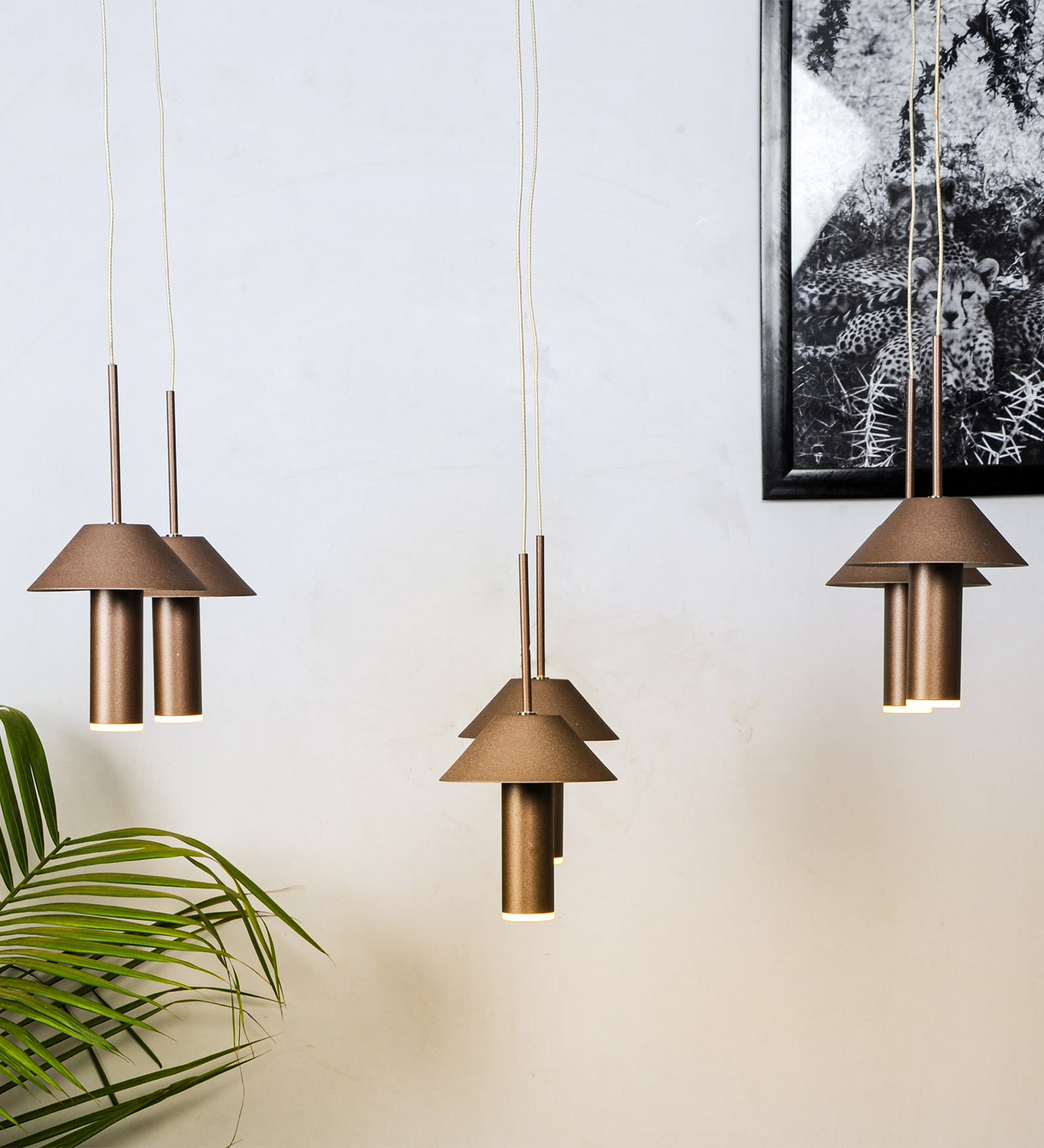 Amaze Brown Metal LED Ceiling Lights