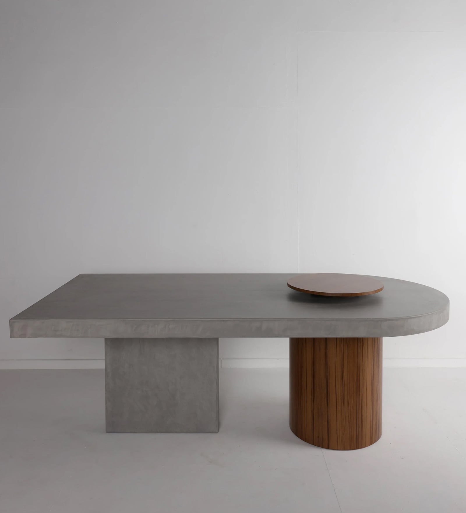 Dot 6 Seater Dining Table In Grey & Brown Colour