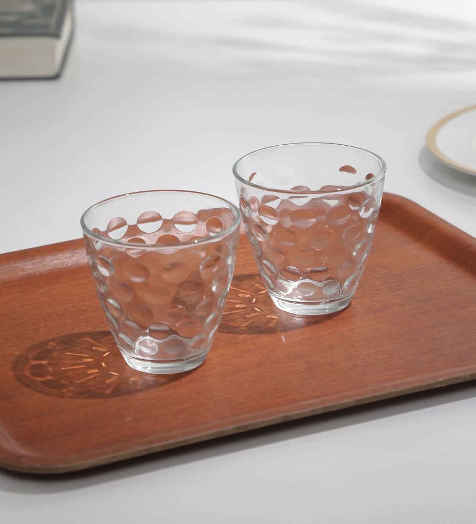 Dots 390ml Transparent Glass (Set of 6) Everyday Glasses