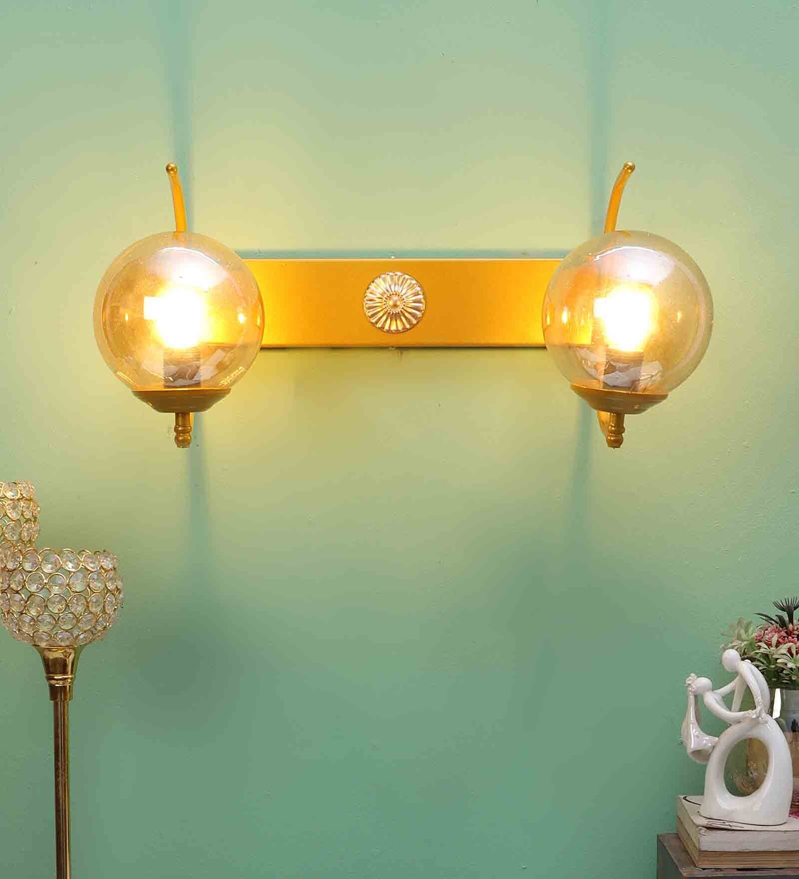 Double Metal Novelty Wall Light (Gold)