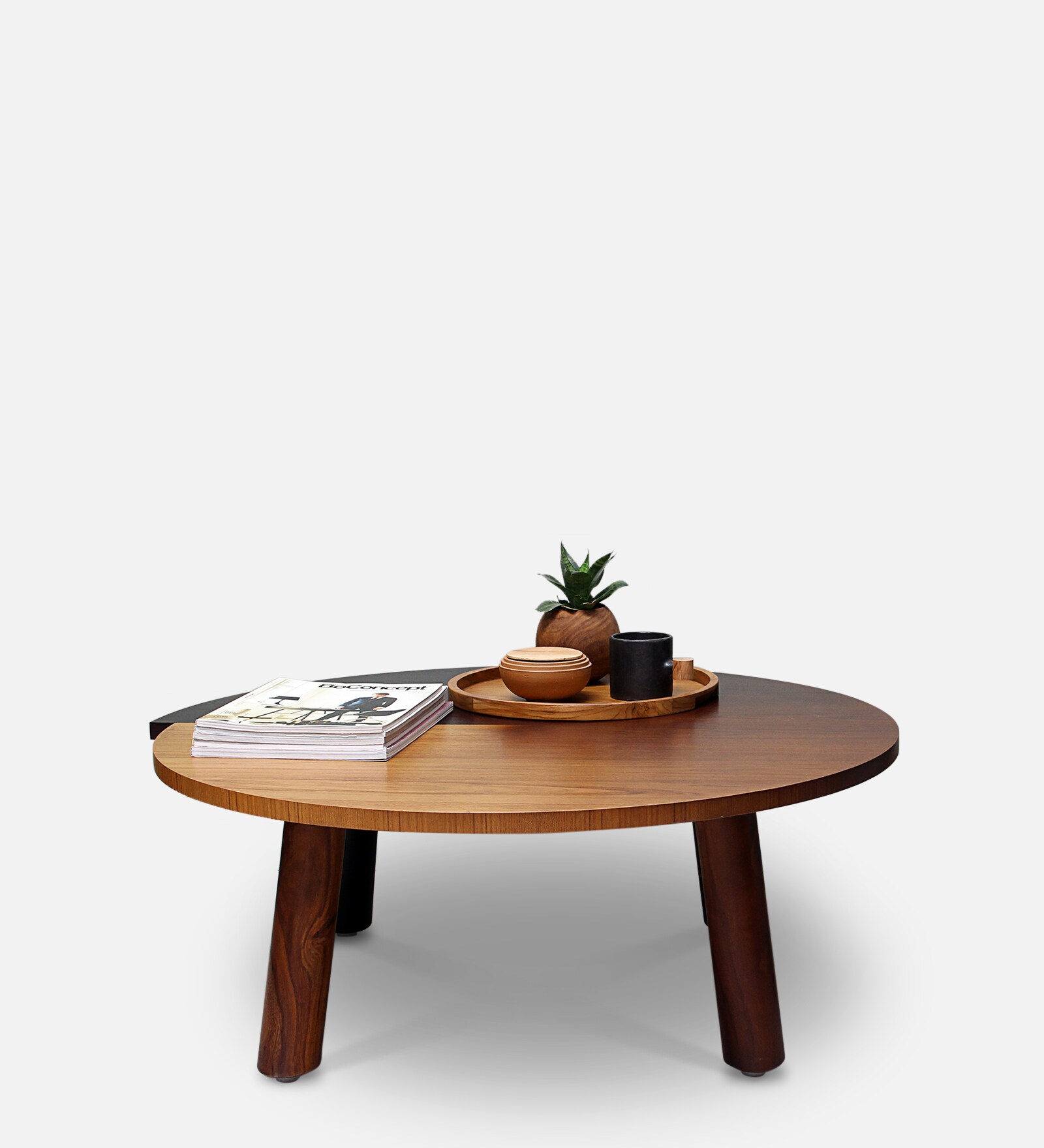 Double Circle Coffee Table In Ombre Colour