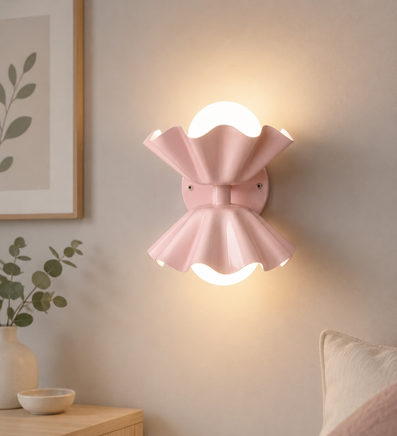 Double Flower Wall Lamp