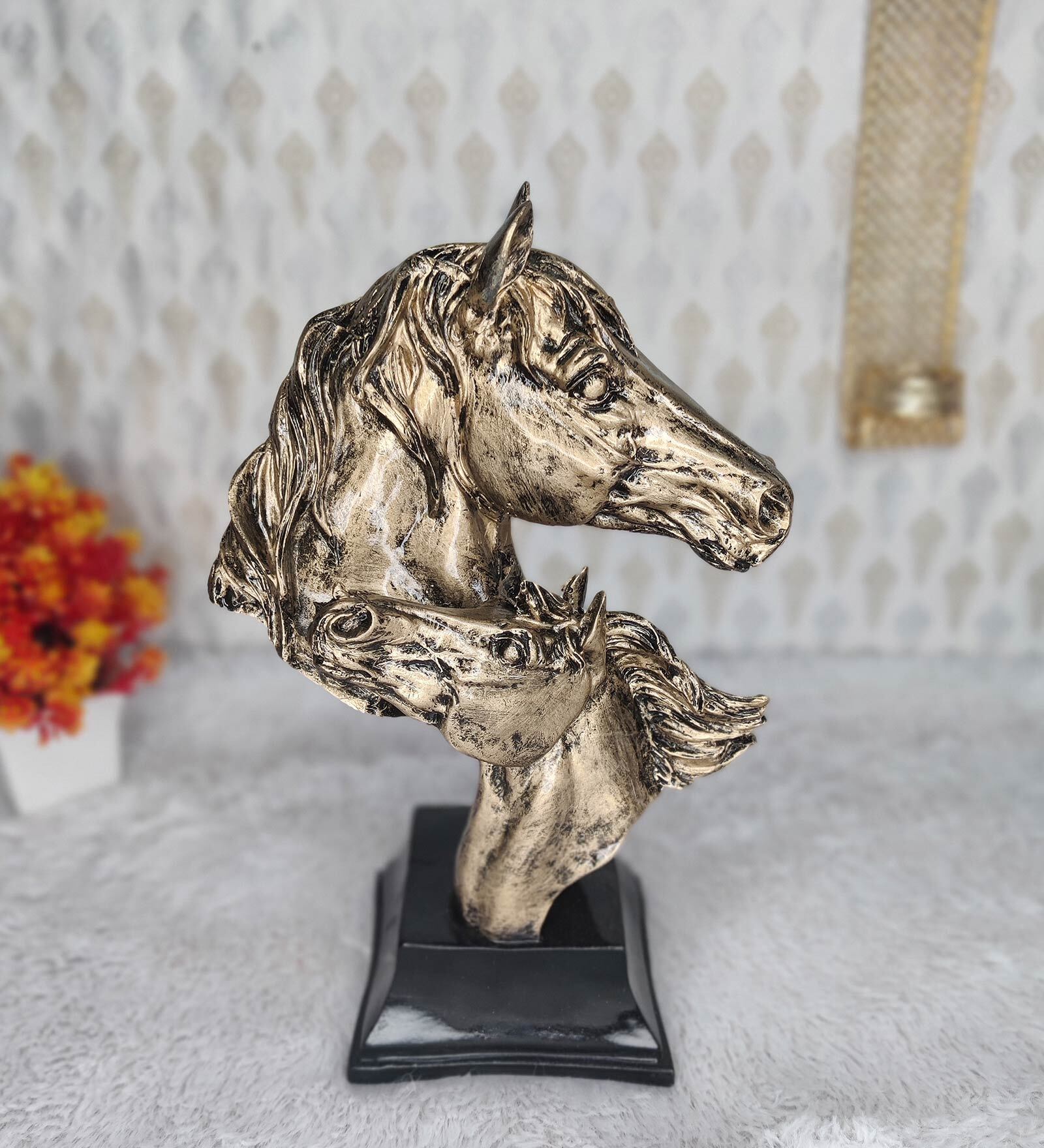 Buy Double Horse Polyresin Animal Figurine at 59 OFF by Kunti Craft Pepperfry