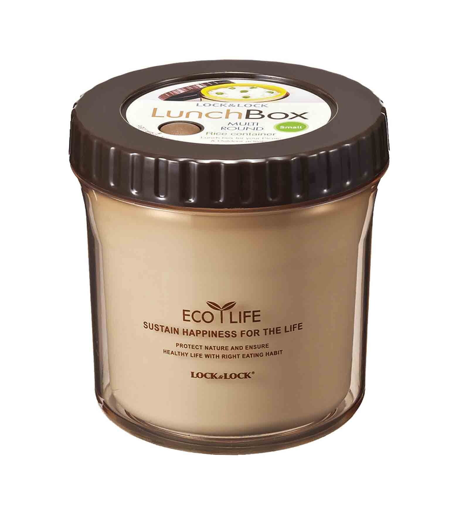 Double Walled 360 Ml Brown Plastic Storage Container