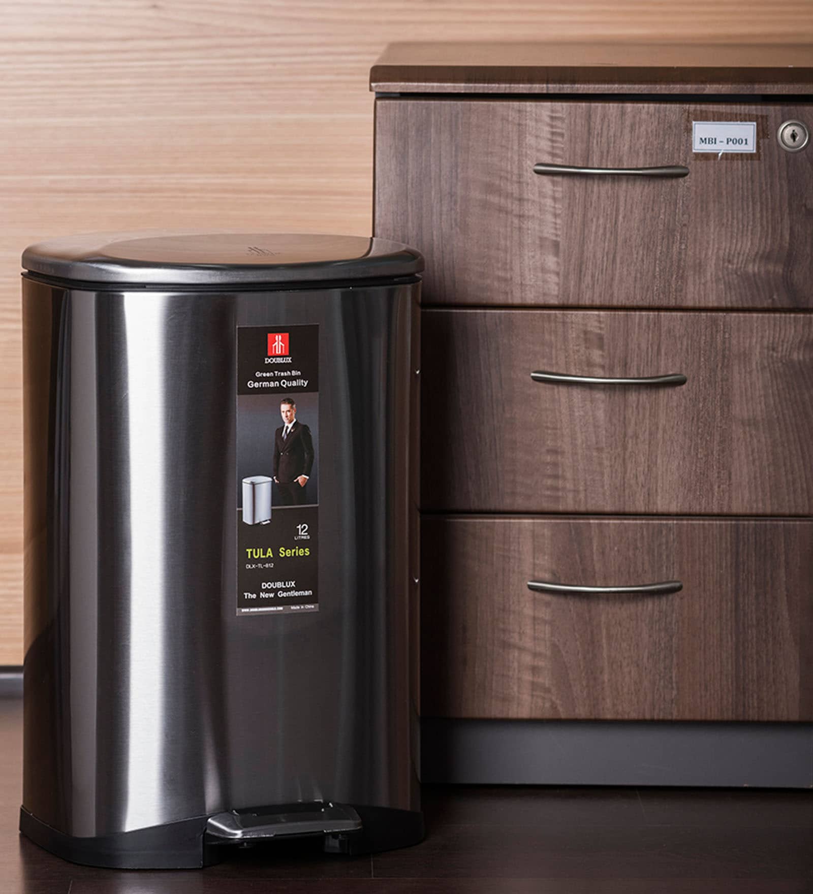 12 Litres Stainless Steel Pedal Dustbin