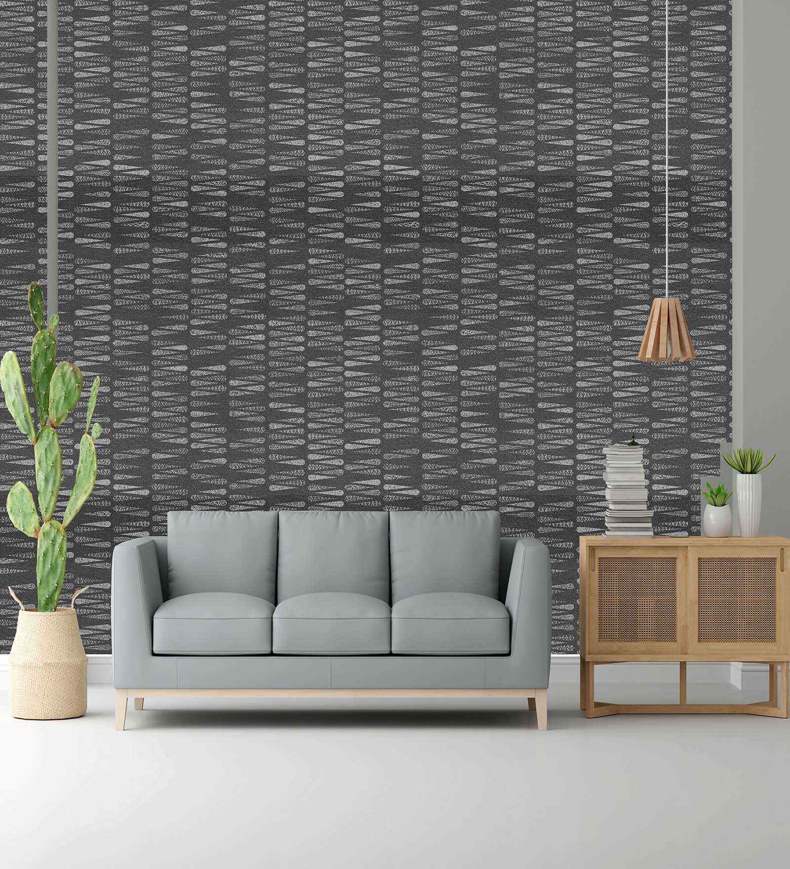 Dover Grey Design Wallpaper