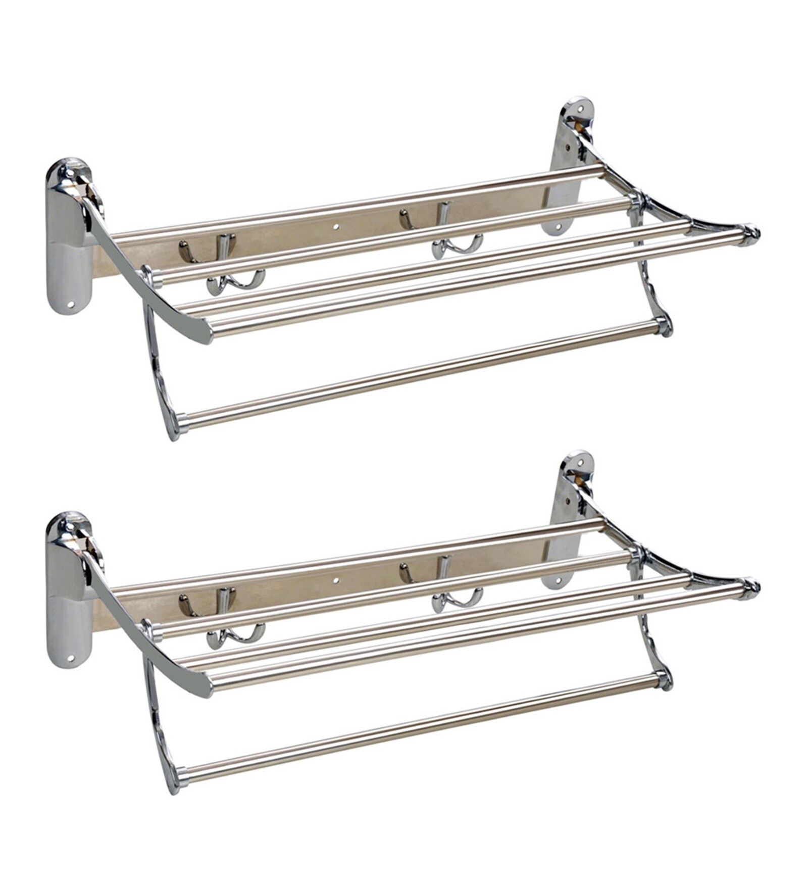 Stainless Steel Towel Rack Set of 2 (Length: 20 Inches)