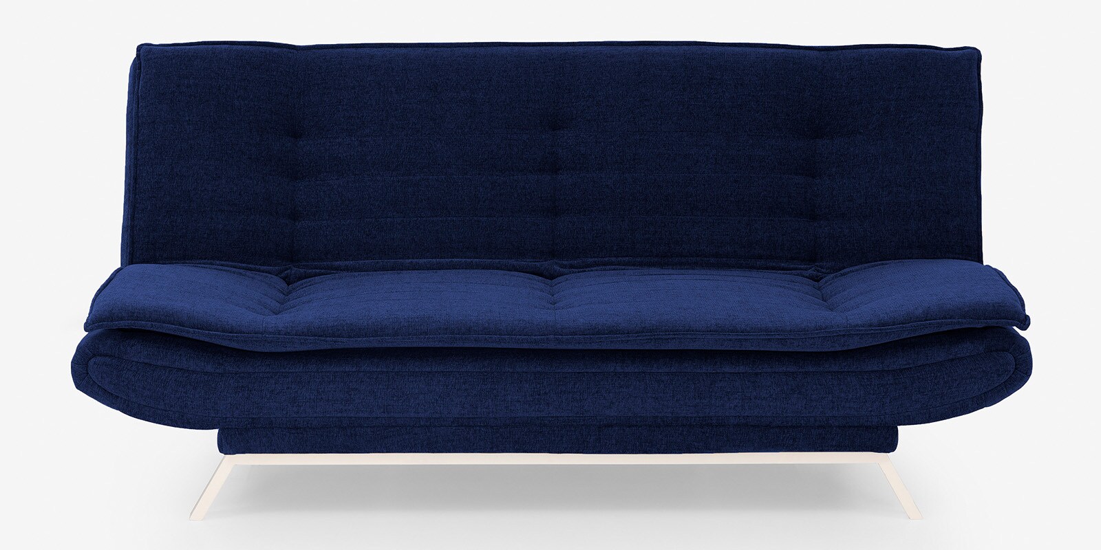 Double Solid Wood & Metal Convertible Sofa Cum Bed in Ink Blue Colour Double Solid Wood & Metal Convertible Sofa Cum Bed in Ink Blue Colour