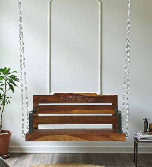 Dortmund Sheesham Wood Swing In In Provincial Teak Finish