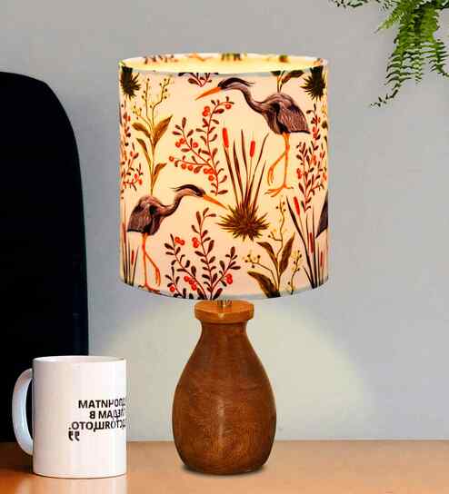 Brown Dovel Pot Modern Table Lamp for Home