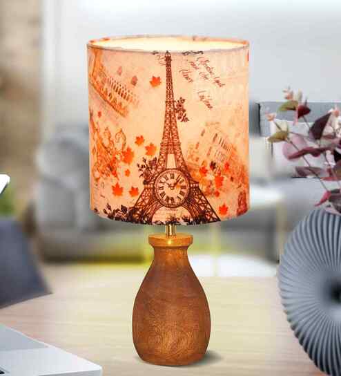 Brown Dovel Pot Modern Table Lamp for Home
