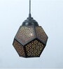 Do Decahedron E27 Holder Metal Black & Golden Etched Pendant Light