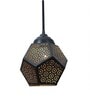 Do Decahedron E27 Holder Metal Black & Golden Etched Pendant Light