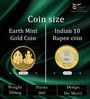 Ganesha And Laxmi  24KT (999) Lightweight Gold Coin 0.5g