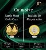 Ganesha And Laxmi  24KT (999) Lightweight Gold Coin 1g